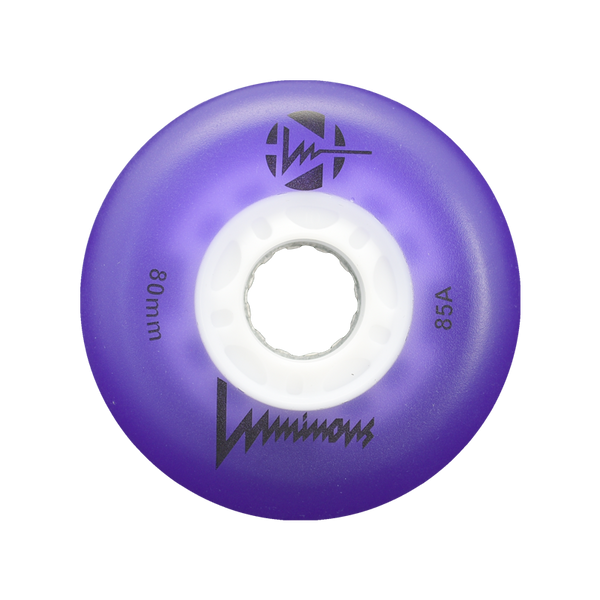 Luminous LED Inline Skate Wheels Multiple Colors 76mm 4-Pack - Sale