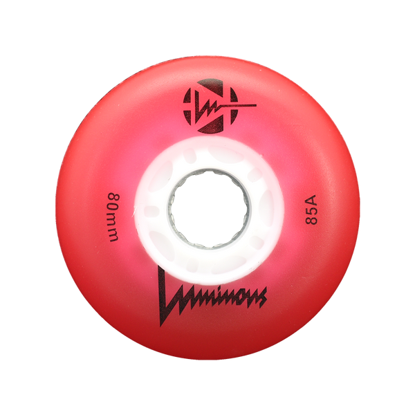 Luminous LED Inline Skate Wheels Multiple Colors 80mm 4-Pack - Sale