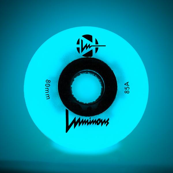 Luminous LED Inline Skate Wheels Multiple Colors 80mm 4-Pack - Sale