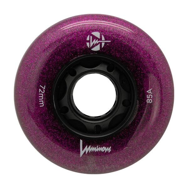 LUMINOUS - LED INLINE WHEELS - 72mm/85A x1 Multiple Colors 4-Pack