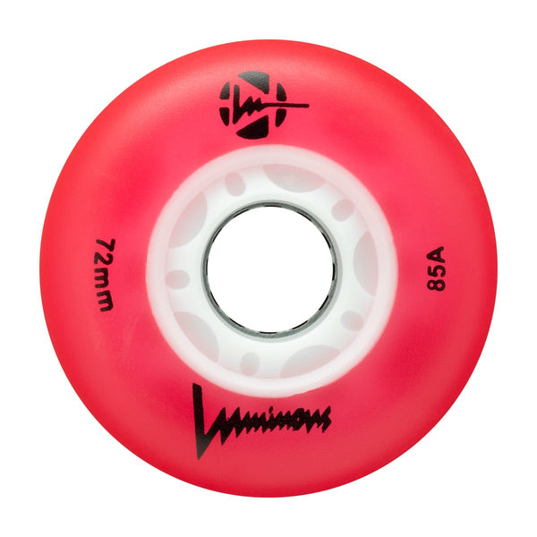 LUMINOUS - LED INLINE WHEELS - 72mm/85A x1 Multiple Colors 4-Pack