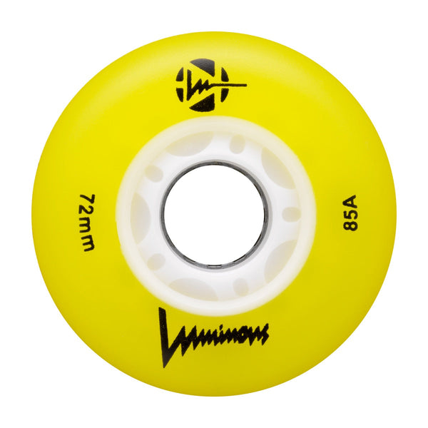 LUMINOUS - LED INLINE WHEELS - 72mm/85A x1 Multiple Colors 4-Pack