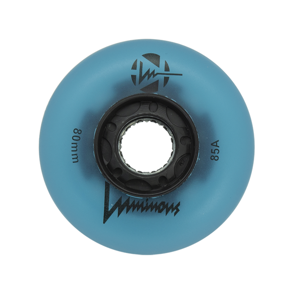 Luminous LED Inline Skate Wheels Multiple Colors 80mm 4-Pack - Sale