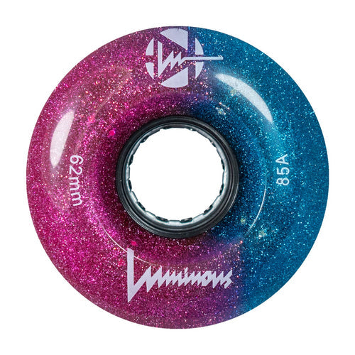 LUMINOUS LED QUAD Skate Wheels 62mm 85a - Galaxy - Set of 4