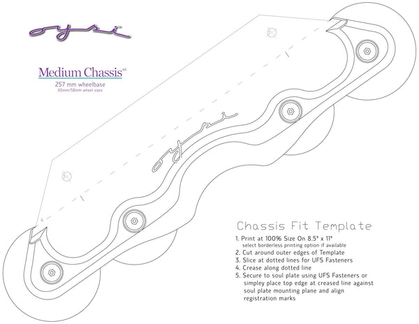 Oysi Inline Skating Medium Chassis Multiple Colors