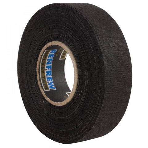 Renfrew Black Cloth Hockey Tape - 1 in x 20 yds - Crazy Clearance Sale