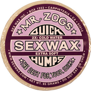 Sex Wax Quick Humps Single Bar Extra Soft Cold Water Wax Purple