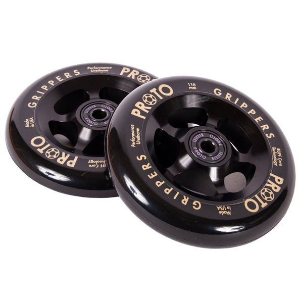 Proto Gripper Scooter Wheels 110mm (Black on Black)