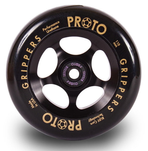 Proto Gripper Scooter Wheels 110mm (Black on Black)