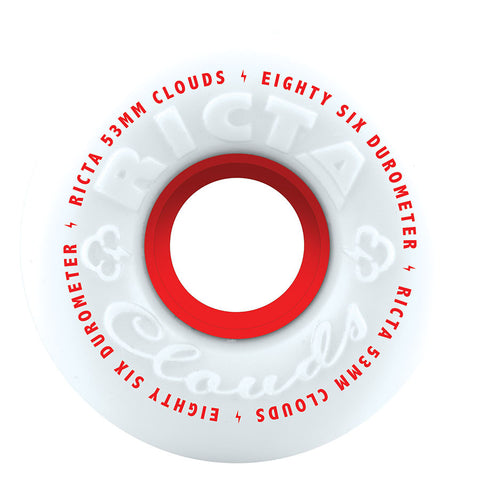 Ricta Clouds Red 86a Wheels- Multiple Sizes