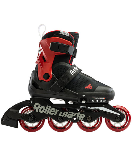 Rollerblade Microblade Free - Black/Red - Lace Free Skates