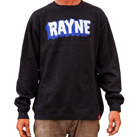 Rayne Giant Crew Neck Sweater Charcoal Heather - Size Small or Medium Only - Sale