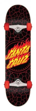 Santa Cruz Flame Dot Full Skateboard Complete 8" x 31.25"