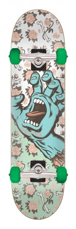 Santa Cruz Floral Decay Hand Full Skateboard Complete 8" x 31.25"
