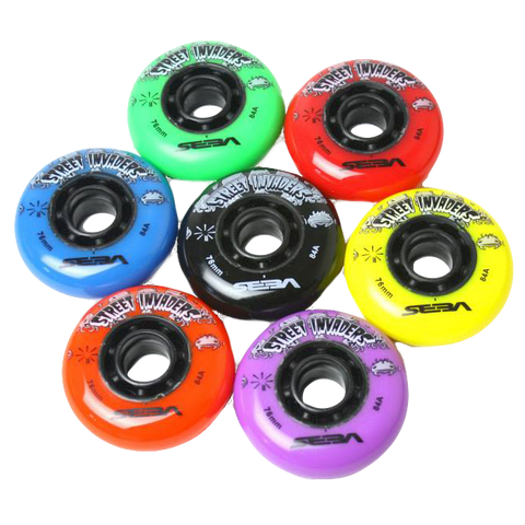 Seba Street Invaders 84mm Wheels Mulitiple Colors 4-Pack