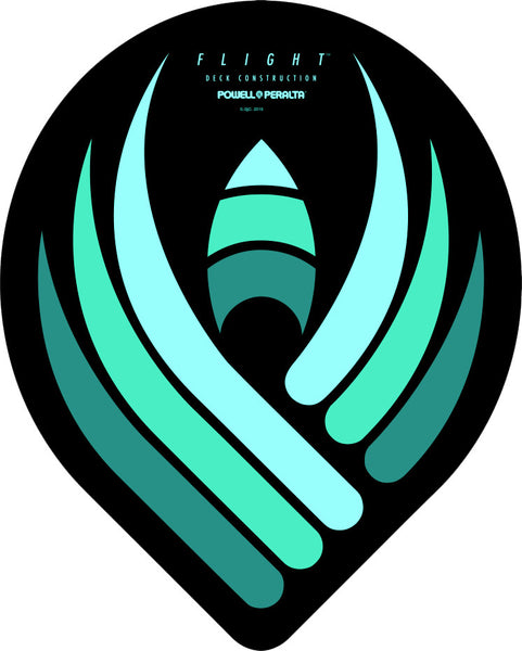 Powell Peralta Team Flight Sticker Single Sticker (newton Warehouse)