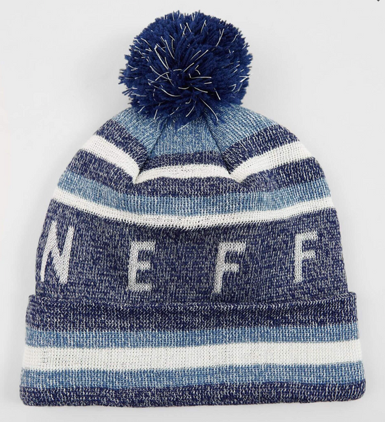 Neff Nightly Tailgate Beanie Navy Glow Denim