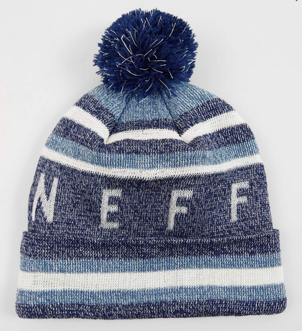Neff Nightly Tailgate Beanie Navy Glow Denim