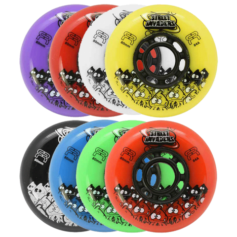 FR Street Invaders 76mm Wheels Mulitiple Colors 4-Pack
