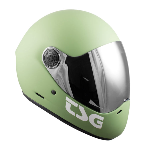 TSG Pass Pro - Matt Fatigue Green - Full Face Helmet + Bonus Visor - Sale