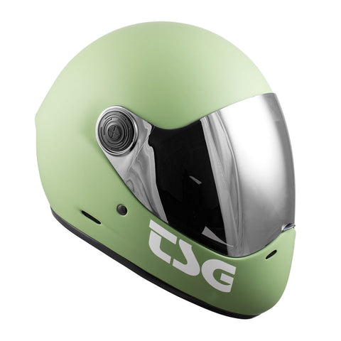 TSG Pass Pro - Matt Fatigue Green - Full Face Helmet + Bonus Visor - Sale