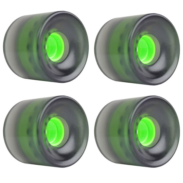 Mids Longboard 62mm 83a Wheel Clear 4 Pack