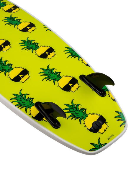 Wave Bandit "Ben Gravy" 4'10" Performer Twin Mini Surfboard - White