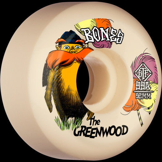 Bones STF The Greenwood Pro Skateboard 4pk Wheels - Multiple Sizes