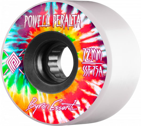 Powell Peralta Byron Essert Skateboard Wheels 72mm 75A 4pk White - Sale