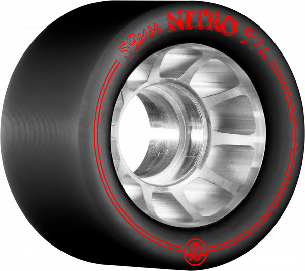 Rollerbones Nitro Wheel 59mm x 97a 8pk Black