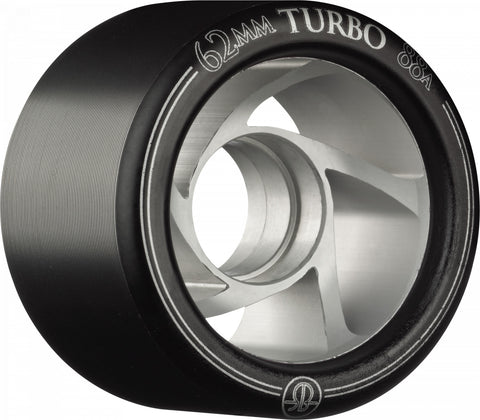 RollerBones Aluminum Hub Speed Turbo 62mm  (8-Pack) Black - Sale