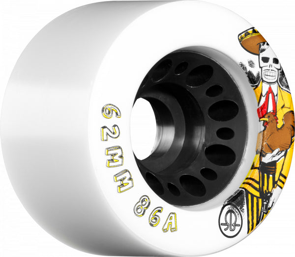 Rollerbones Day of the Dead Speed wheel 62mm x 86a White 4 Pk