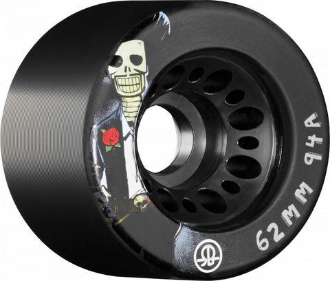 Rollerbones Day of the Dead Speed wheel 62mm x 94a black 4 Pk
