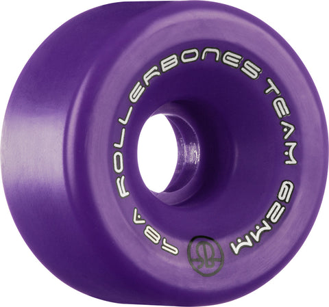 Rollerbones Team Logo 62mm 98A 8pk Purple