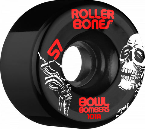 Rollerbones Bowl Bombers Wheels 57mm 101A 8pk Black