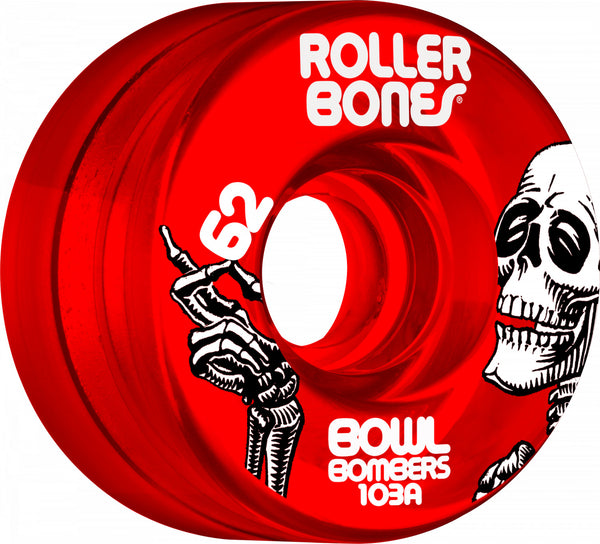 Rollerbones Bowl Bombers Wheels 62mm 103A 8pk Red