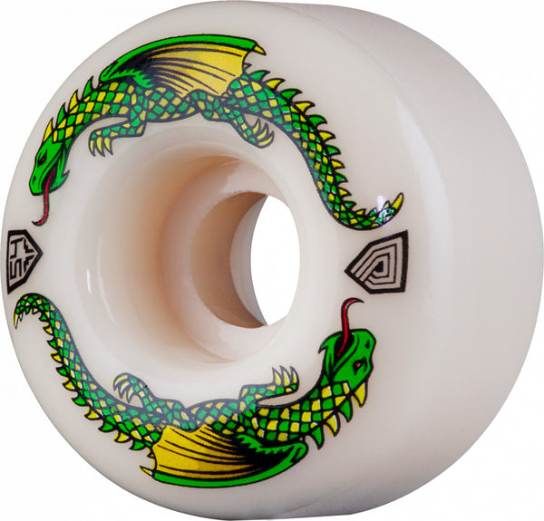 Powell Peralta Dragon Formula Green Dragon Skateboard Wheels 54mm x 34mm 93A 4pk