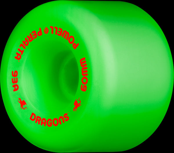 Powell Peralta Dragon Formula Skateboard Wheels 60mm x 39mm 93A 4pk Green