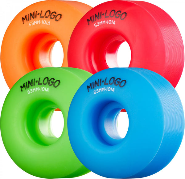 Mini Logo C-Cut Skateboard Wheels Multiple Colors 4-Pack