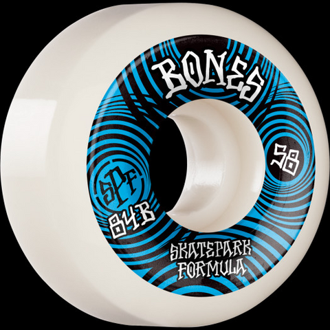 BONES WHEELS SPF Skateboard Wheels Ripples 56mm P5 Sidecut 81B 4pk White