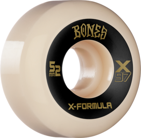 Bones X Formula Skateboard Wheels - 52mm 97a - V5 SIDECUT - Set of 4