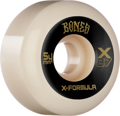 Bones X Formula Skateboard Wheels - 54mm 97a - V6 Wide-CUT - Set of 4