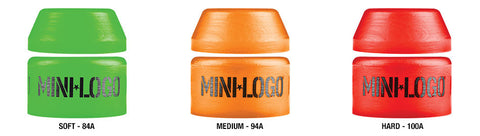 Mini Logo Bushings - Set of 2 - for 1 truck - Need 2 sets for a pair of trucks