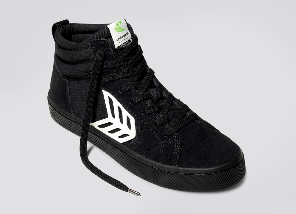 Cariuma - CATIBA PRO HIGH Skate Shoes - All Black/Ivory - Size