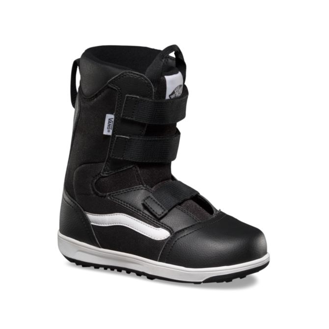 Vans Juvie Kids Adjustable Snowboard Boots Black White Sizes 1
