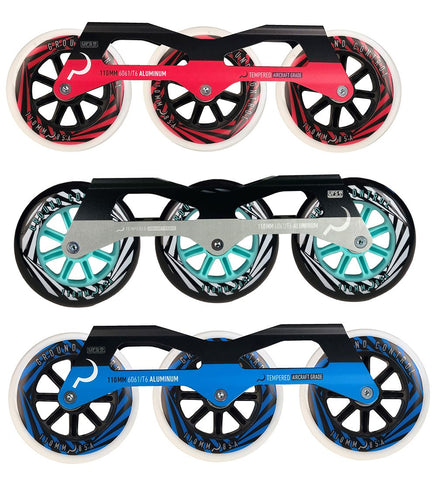 Ground Control GC Triskate FSK V3 UFS Frames w/110 wheels - Ready to Roll Frame Set