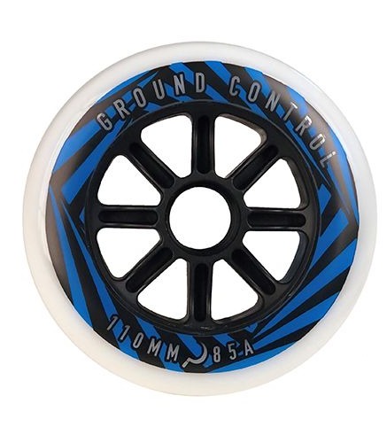 Ground Control GC 110mm Psych Wheel 85A 3-Pack - White/Blue