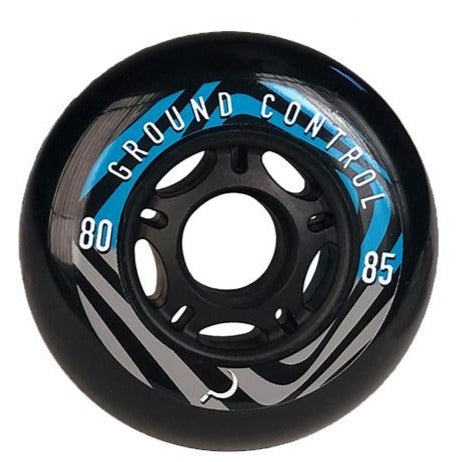 Ground Control GC 80mm Psych Wheels - 4 Pack - Black