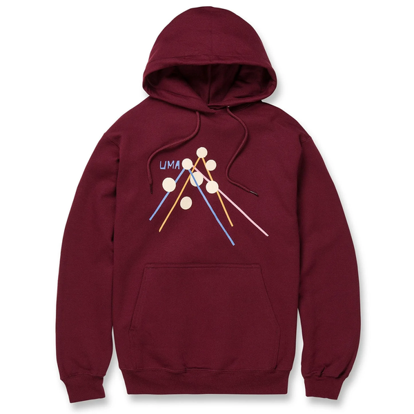 UMA - STICKS HOODIE MAROON - Size Medium Only - Sale