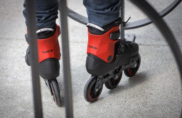 Rollerblade Twister 110 3WD Skates - Black/Red - Complete Skates BKRD - Super Sale